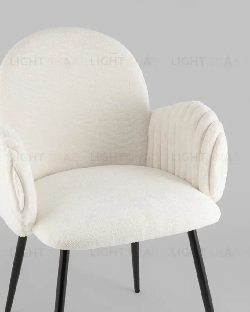 Стул обеденный Wave Stripes букле белый УТ000039505