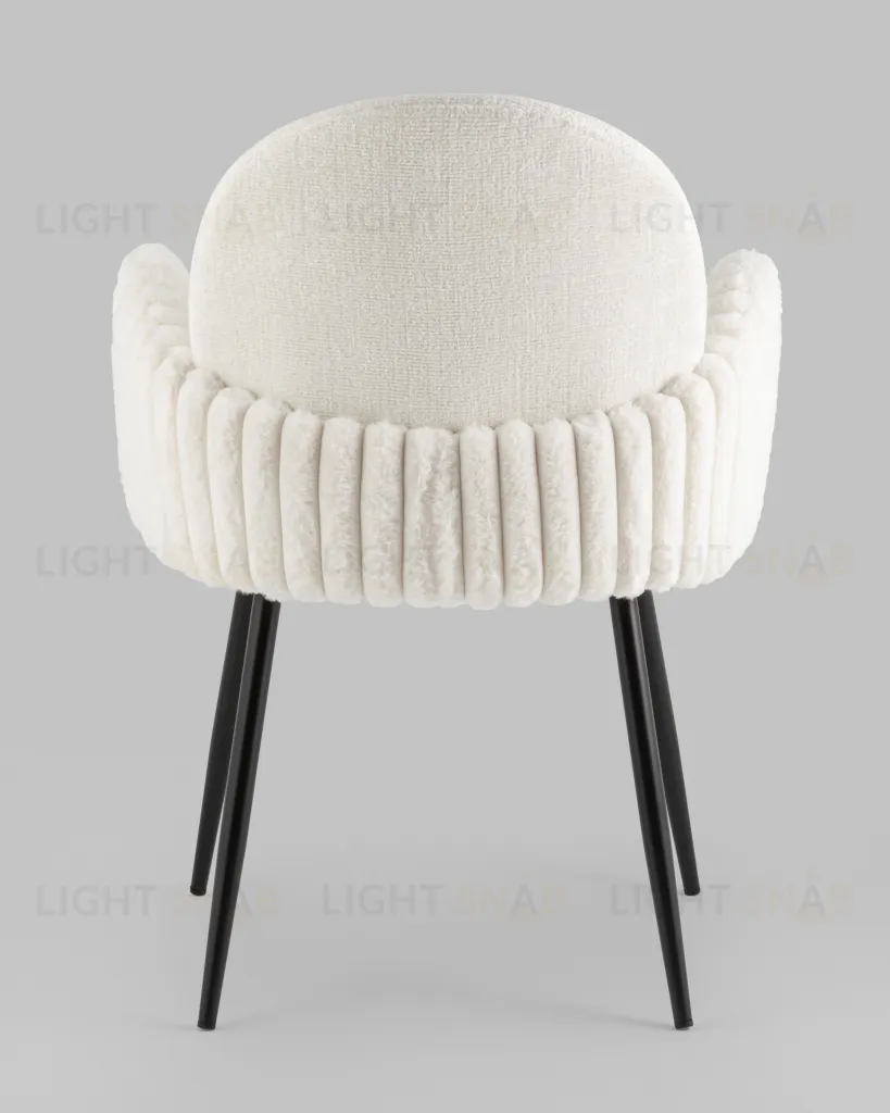 Стул обеденный Wave Stripes букле белый УТ000039505