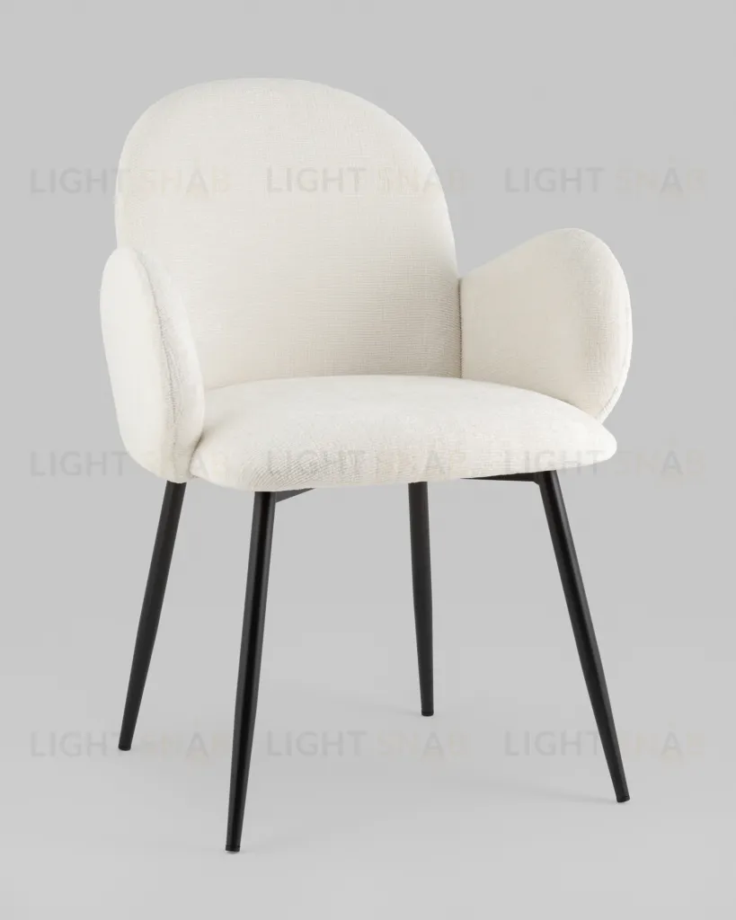 Стул обеденный Wave букле белый УТ000039506