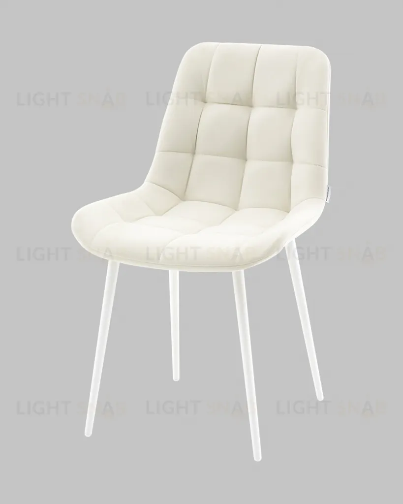 Стул Флекс N светло-бежевый белые ножки УТ000041306