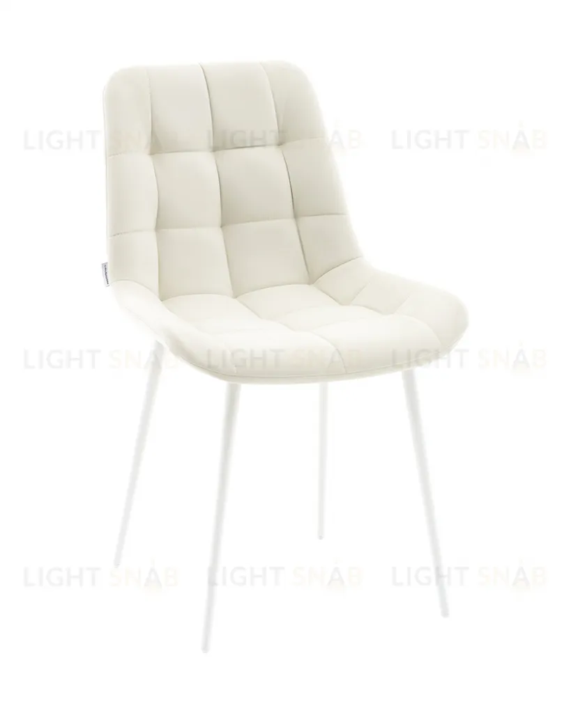 Стул Флекс N светло-бежевый белые ножки УТ000041306