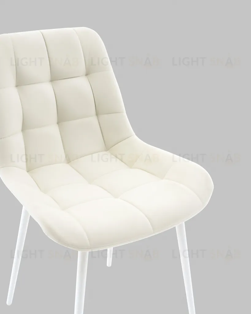 Стул Флекс N светло-бежевый белые ножки УТ000041306