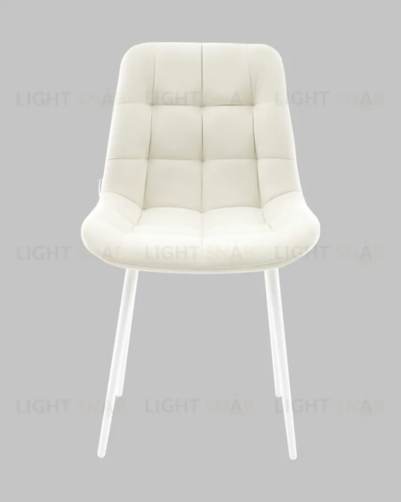 Стул Флекс N светло-бежевый белые ножки УТ000041306