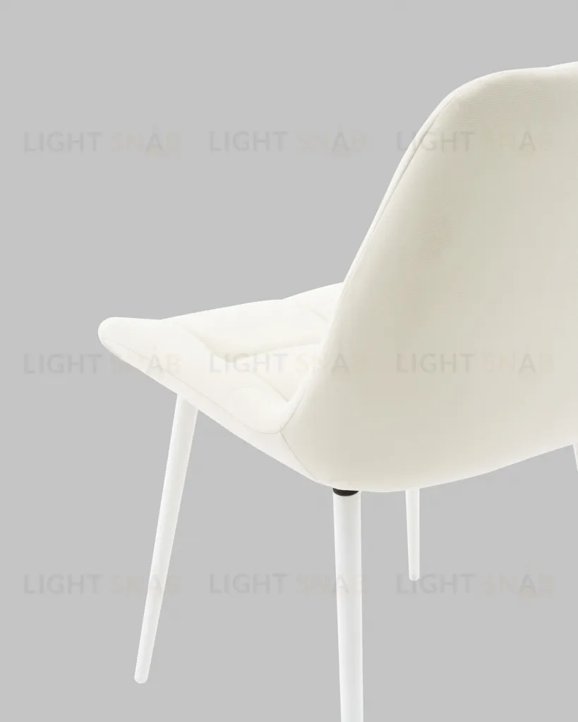 Стул Флекс N светло-бежевый белые ножки УТ000041306