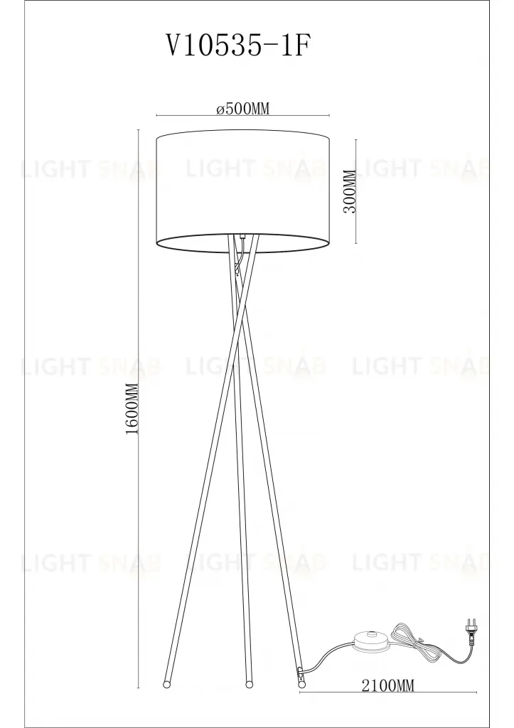 Торшер Moderli V11597-1F Palma УТ000040435