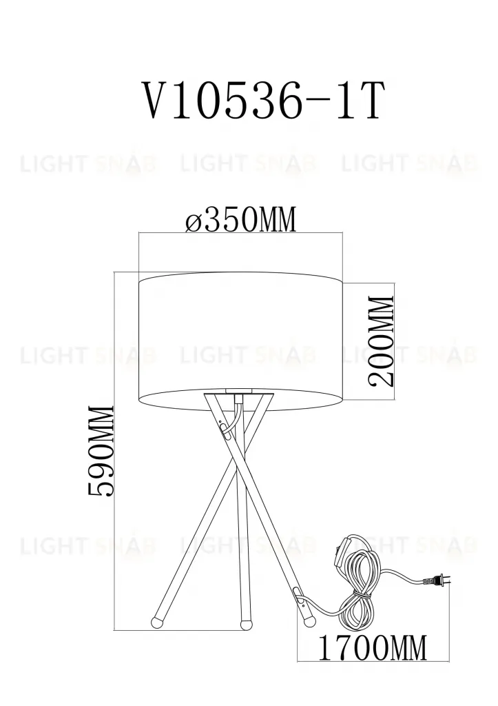 Лампа настольная Moderli V11598-1T Palma УТ000040436