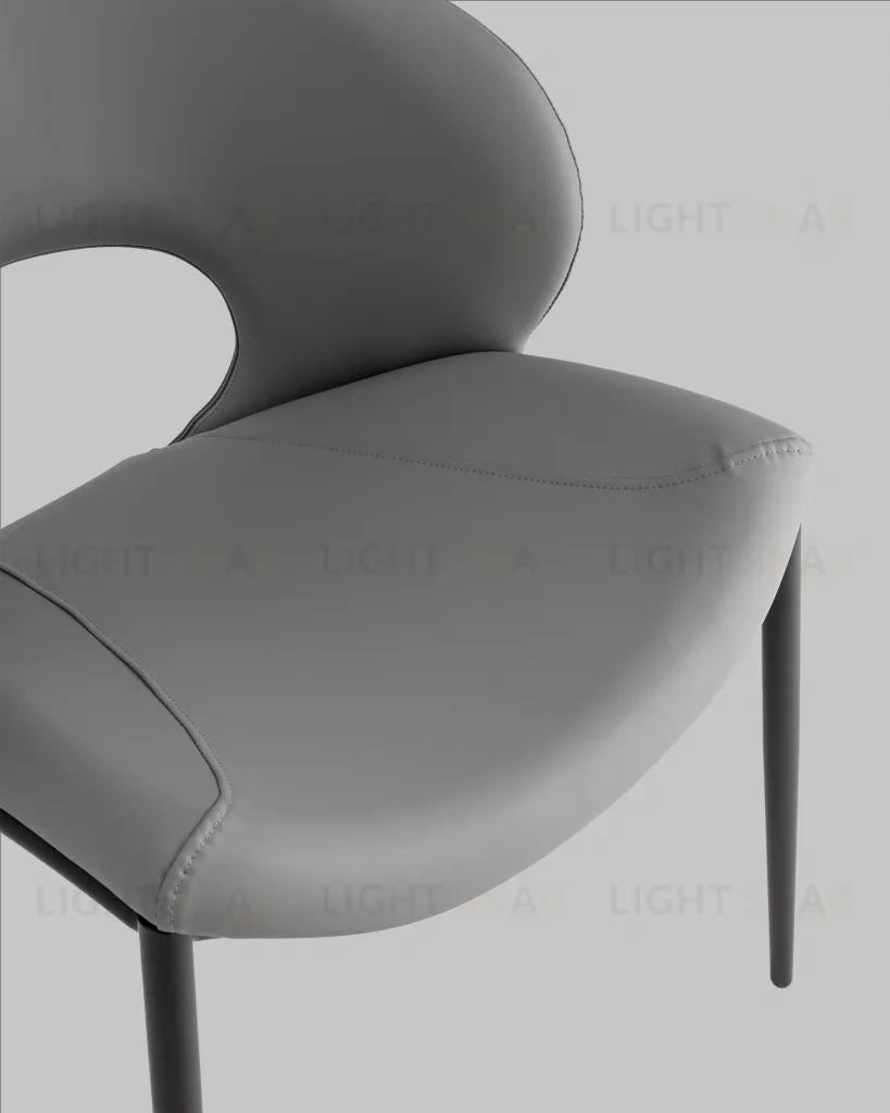 Стул Вивьен экокожа серый УТ000040870