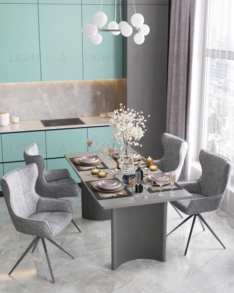 Стул Carlene вращающийся серый УТ000040557