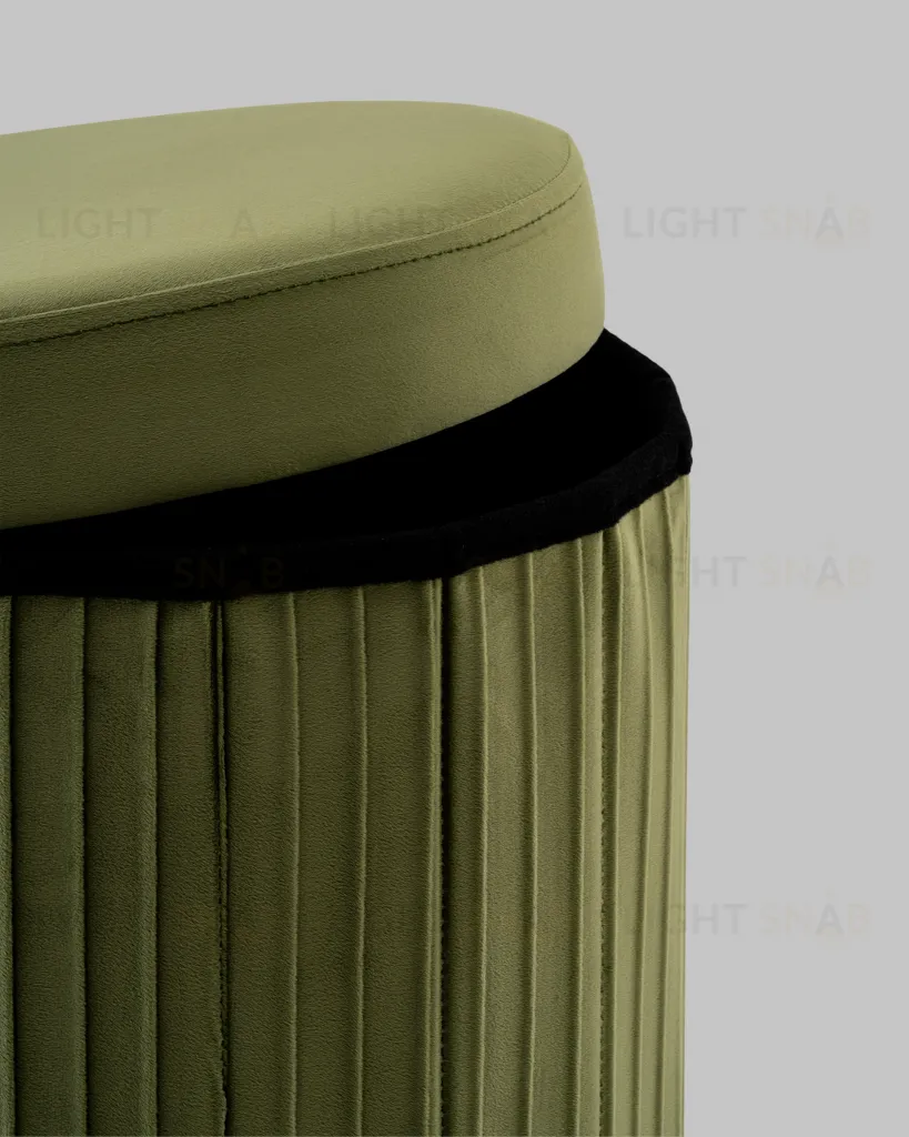 Пуф складной с ящиком Store Round травяной УТ000040152