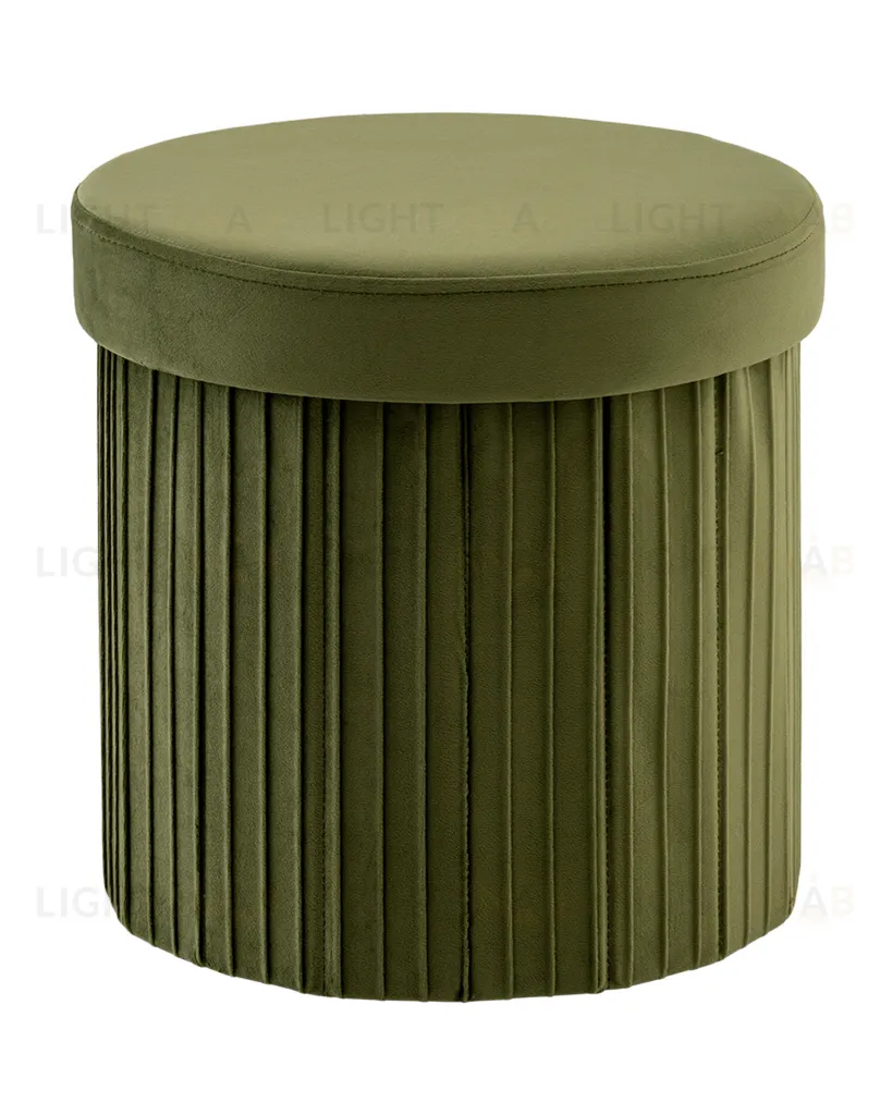 Пуф складной с ящиком Store Round травяной УТ000040152