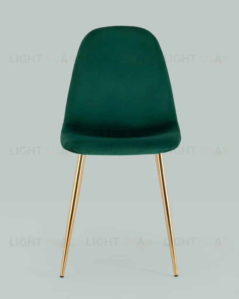 Стул Валенсия SN, велюр зеленый золотые ножки УТ000039612