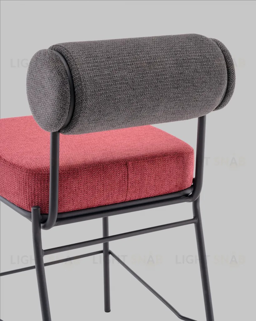 Стул полубарный Ponpoun тёмно-серый бордо УТ000040470