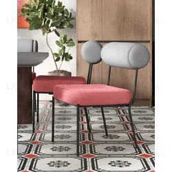 Стул обеденный Ponpoun тёмно-серый бордо УТ000040467