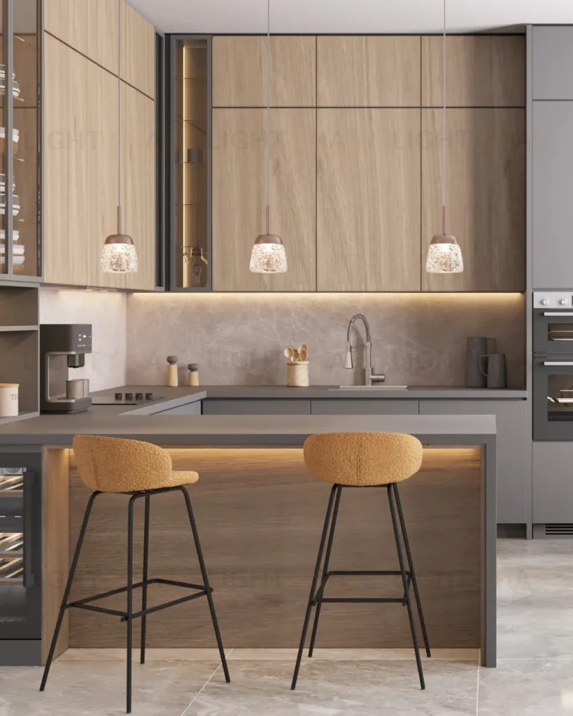 Стул барный Nita букле охра УТ000040263