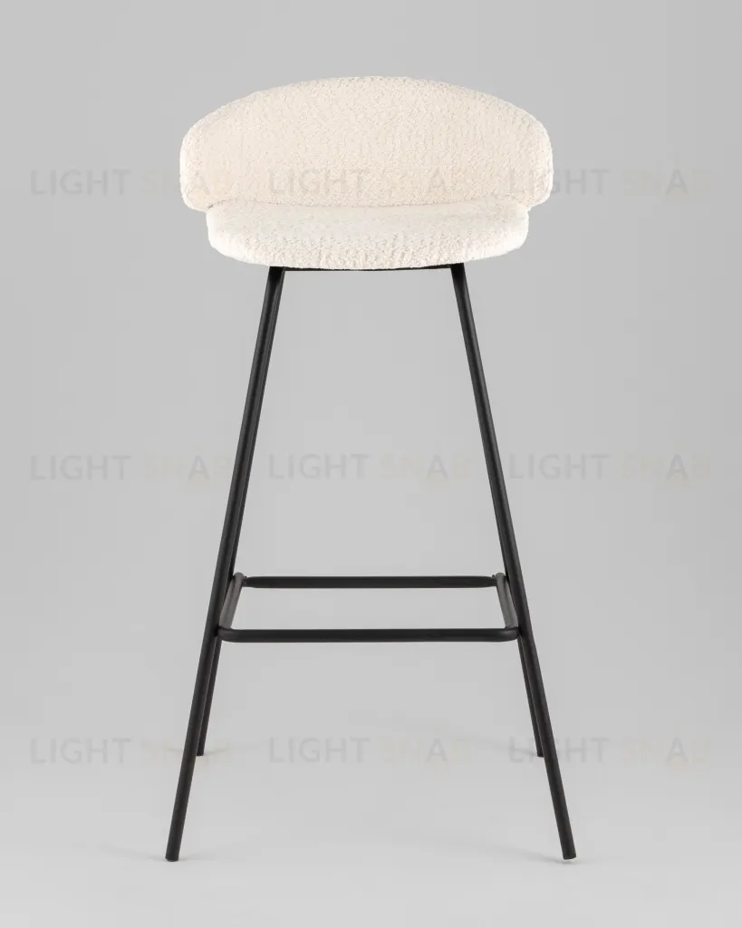 Стул барный Nita букле молочный УТ000040261