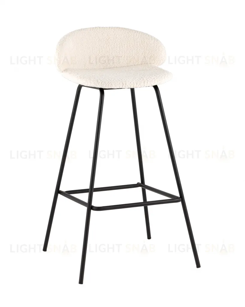Стул барный Nita букле молочный УТ000040261