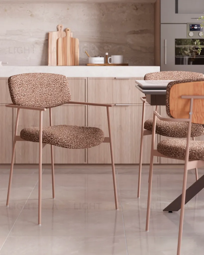 Стул Doe коричневый бежевые ножки УТ000040248