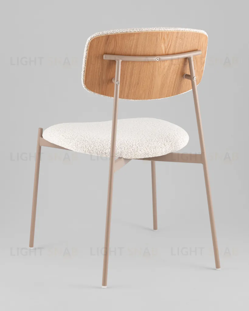 Стул Doe без подлокотников светло-бежевый бежевые ножки УТ000040247