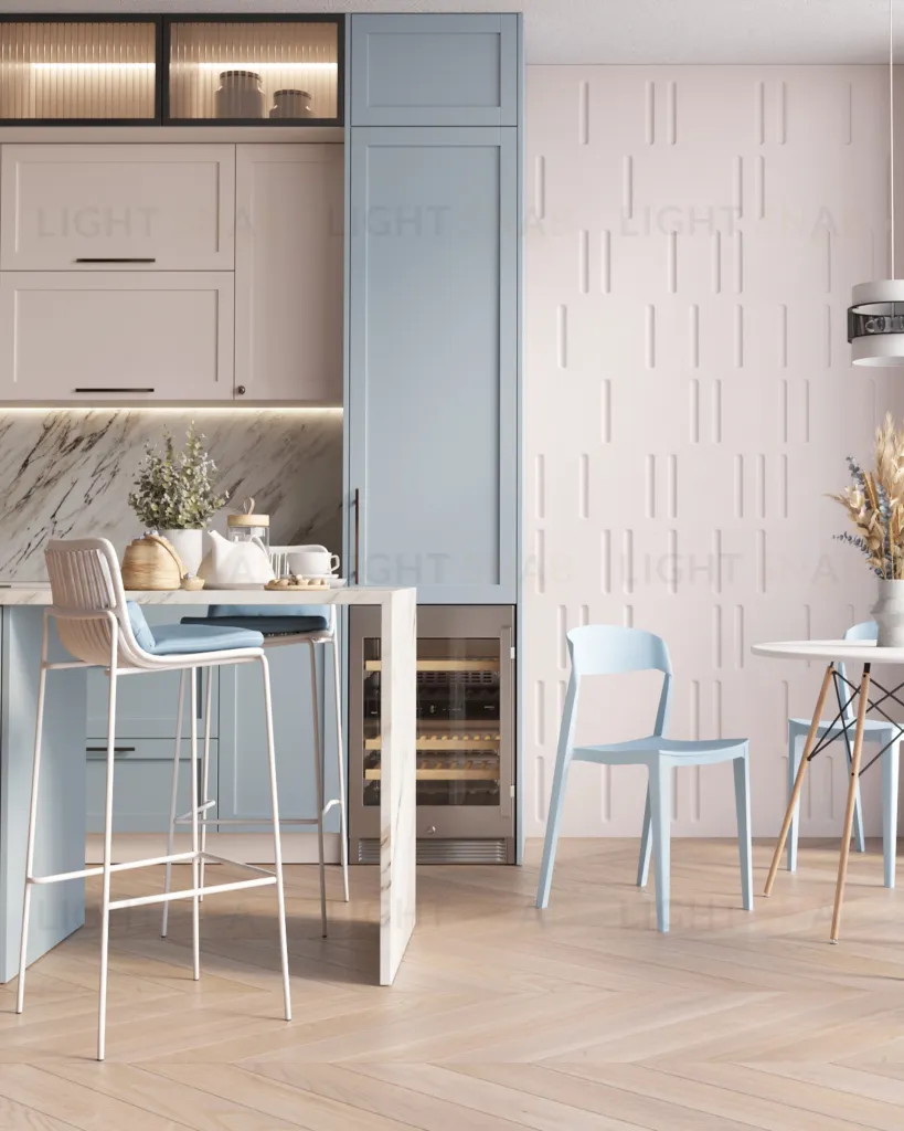 Стул барный Louran с подушкой белый УТ000040189