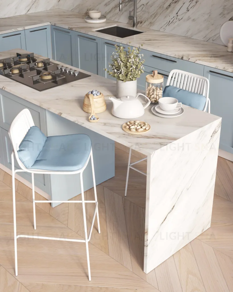 Стул барный Louran с подушкой белый УТ000040189