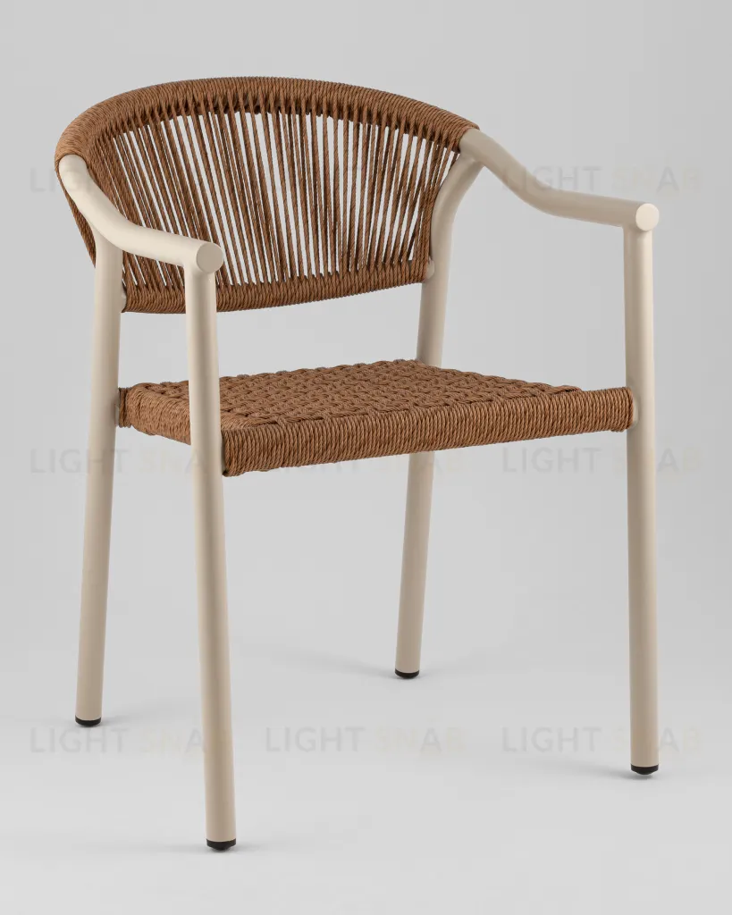 Стул Syna коричневый бежевые ножки УТ000039930