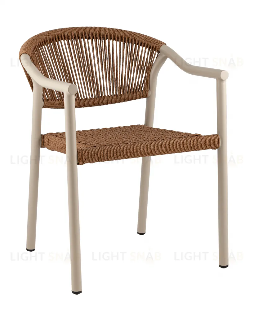 Стул Syna коричневый бежевые ножки УТ000039930