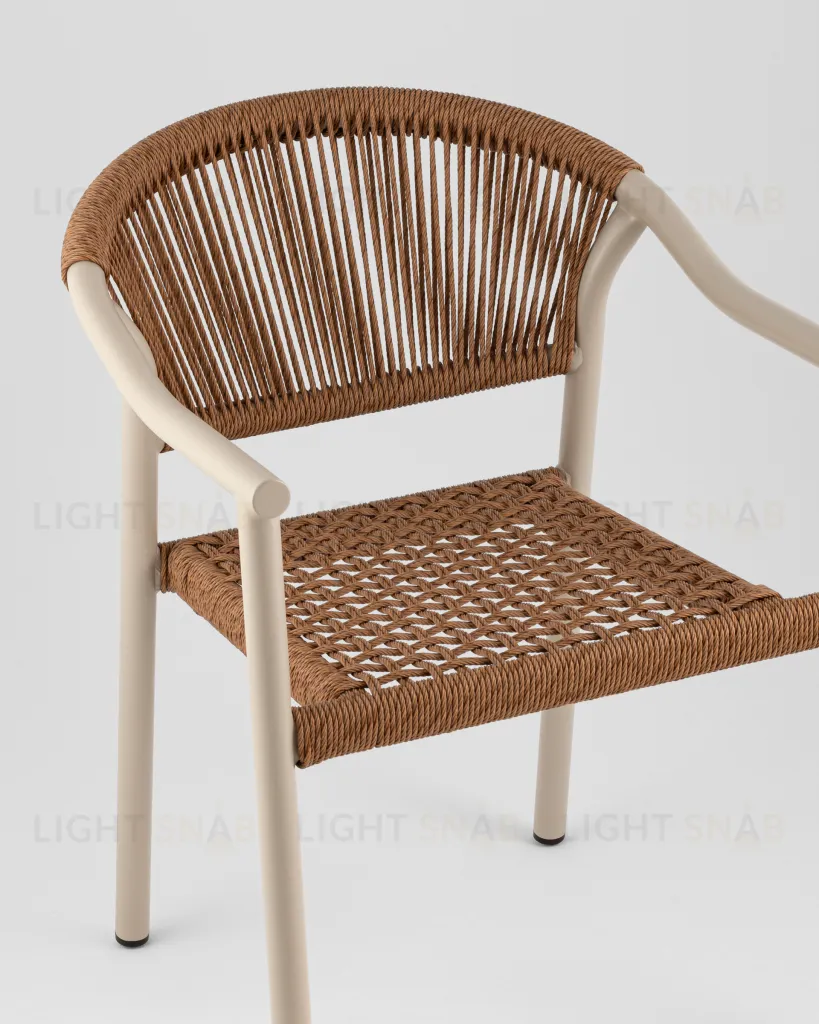 Стул Syna коричневый бежевые ножки УТ000039930