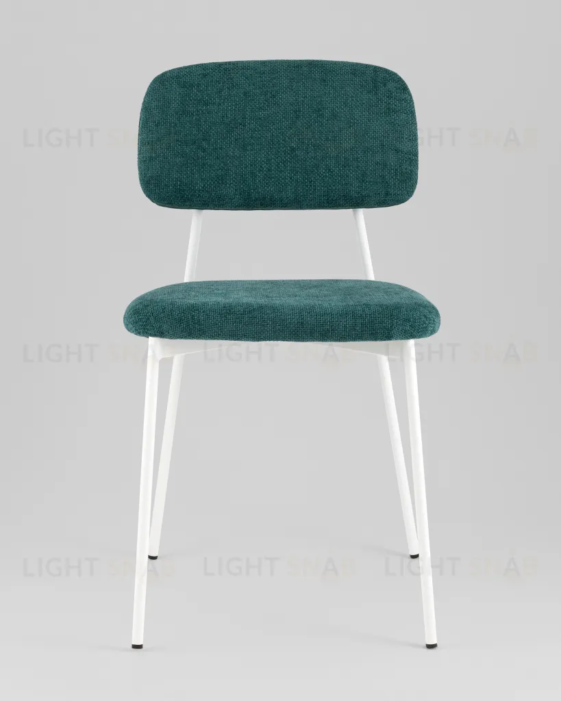 Стул Chao темно-зеленый белые ножки 4 шт. УТ000040814
