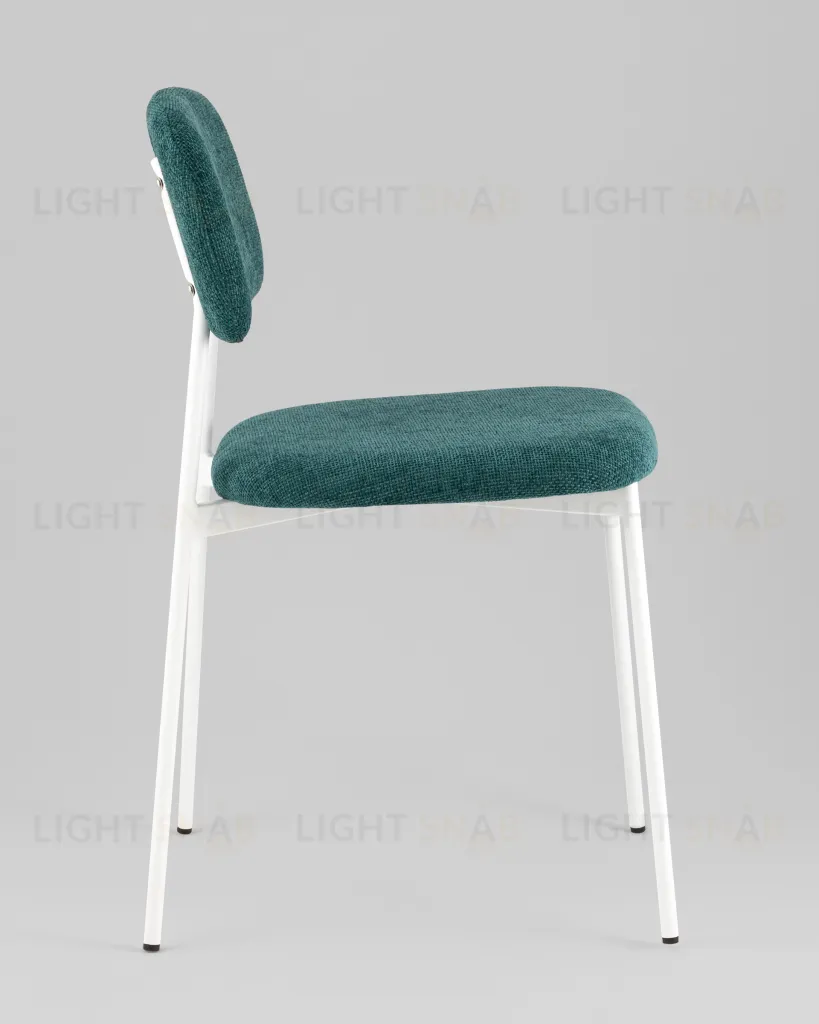 Стул Chao темно-зеленый белые ножки 2 шт. УТ000040822
