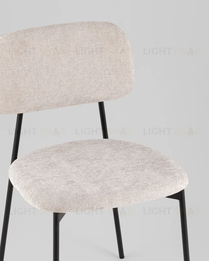 Стул Chao светло-серый черные ножки 4 шт. УТ000040812