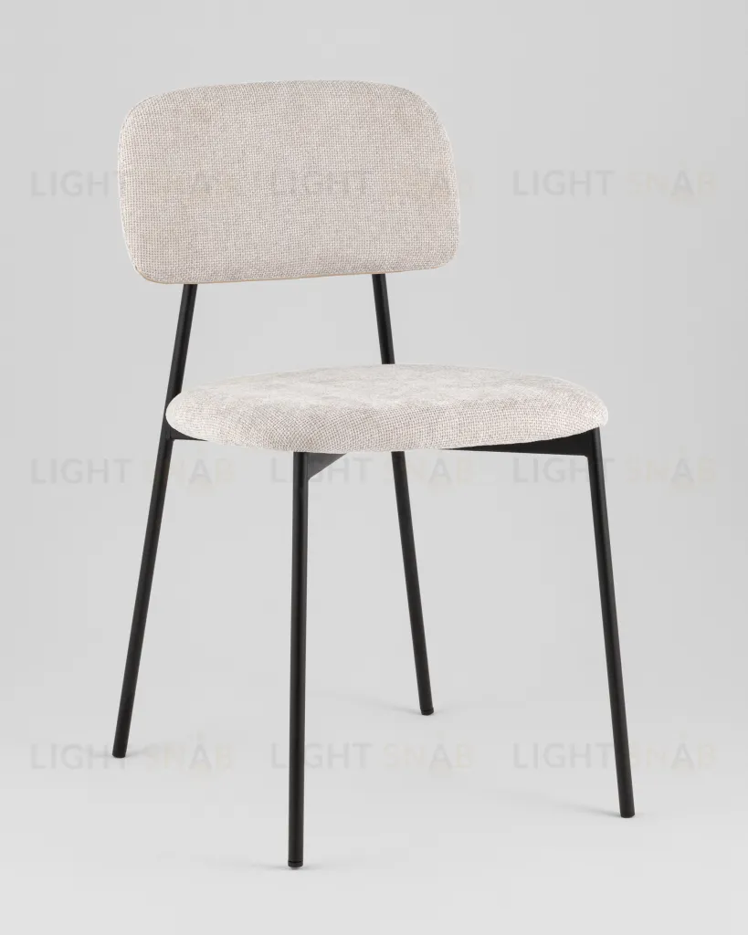 Стул Chao светло-серый черные ножки 4 шт. УТ000040812