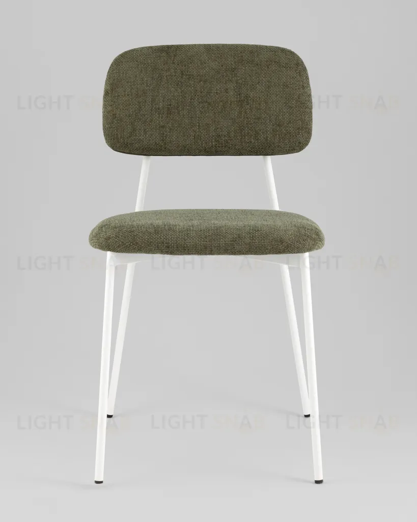 Стул Chao зеленый белые ножки 2 шт. УТ000040821