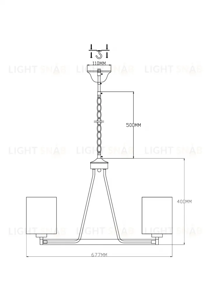 Люстра подвесная Moderli V2682-6P Viola УТ000021589