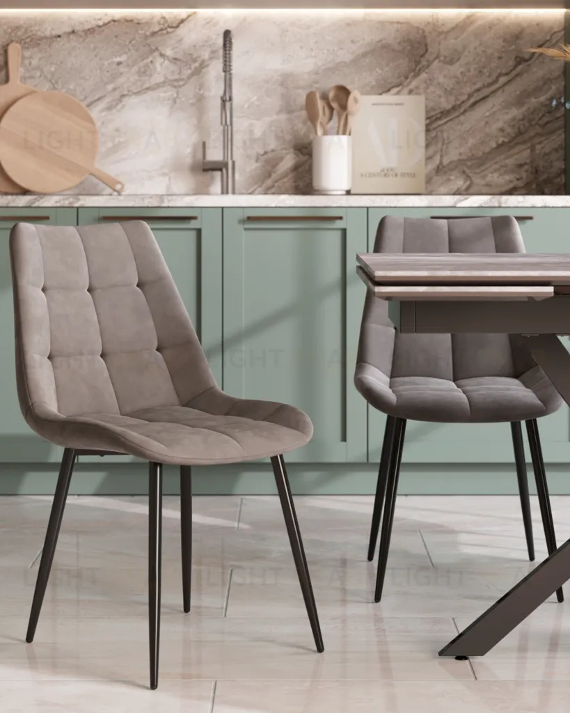 Стул Флекс New велюр светло-серый УТ000039290