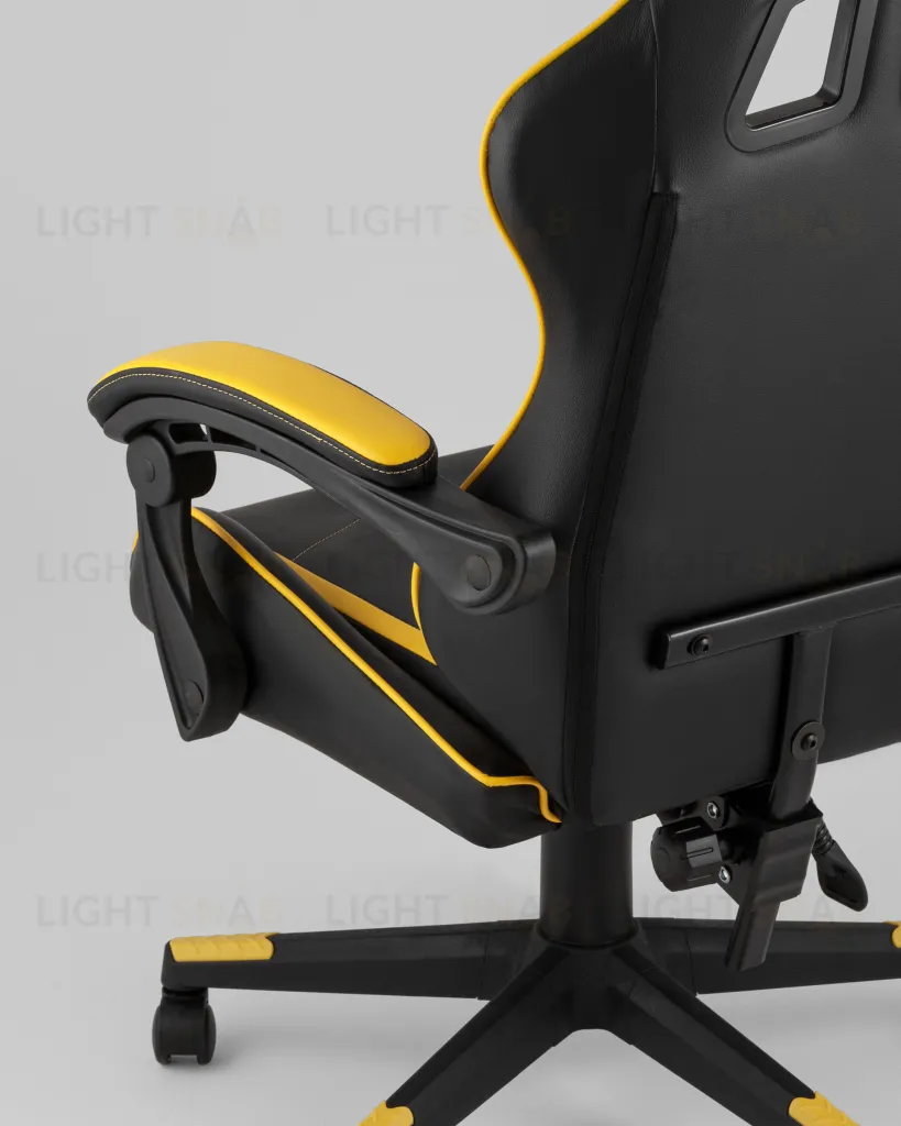 Кресло спортивное TopChairs Shadow черно-желтый УТ000039464