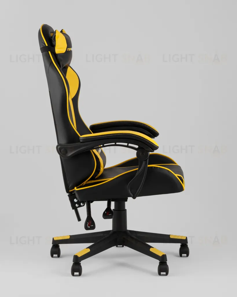 Кресло спортивное TopChairs Shadow черно-желтый УТ000039464