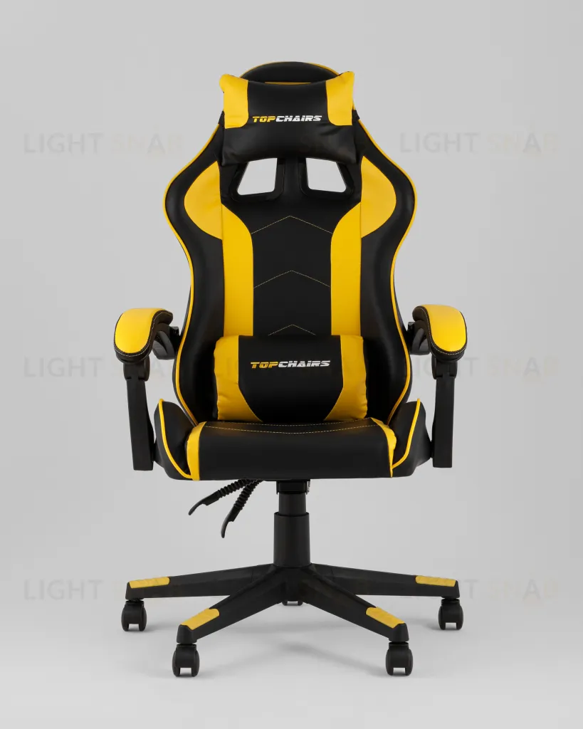 Кресло спортивное TopChairs Shadow черно-желтый УТ000039464