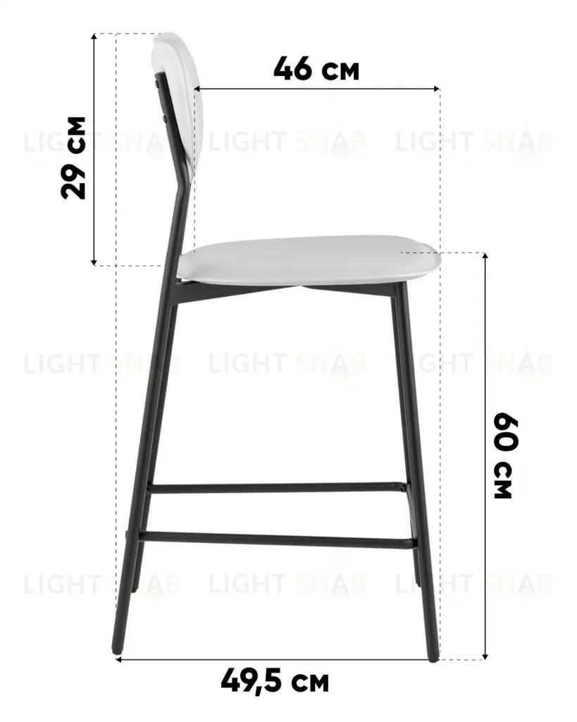 Стул барный Minnie чёрный УТ000039219