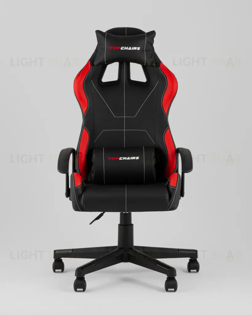 Кресло спортивное TopChairs Wyvern черно-красный УТ000039486
