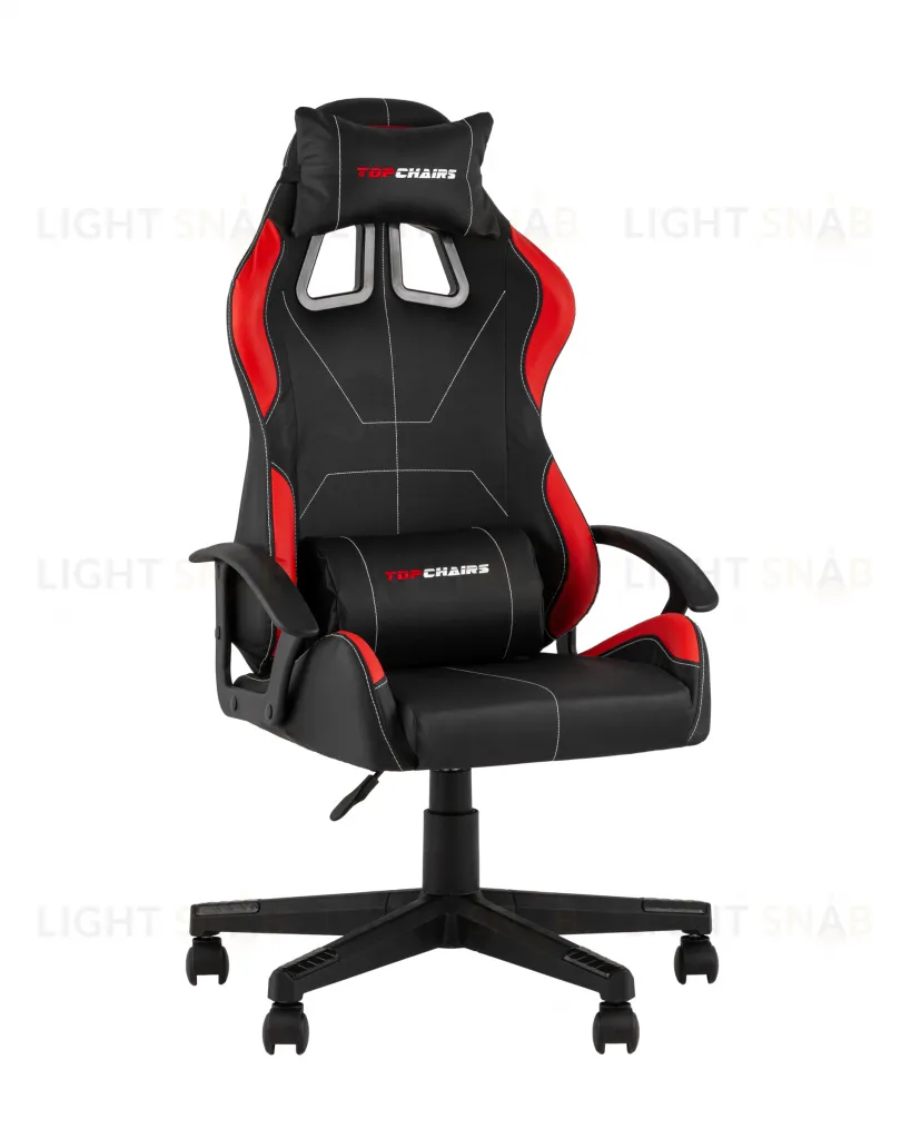 Кресло спортивное TopChairs Wyvern черно-красный УТ000039486