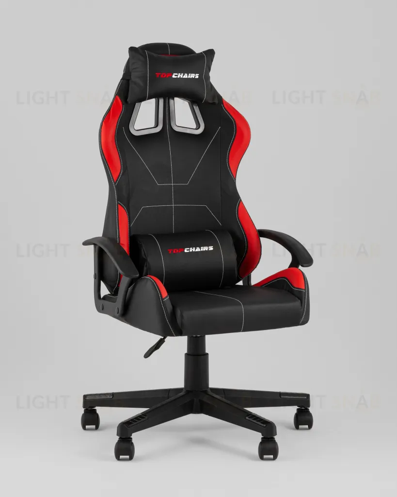 Кресло спортивное TopChairs Wyvern черно-красный УТ000039486