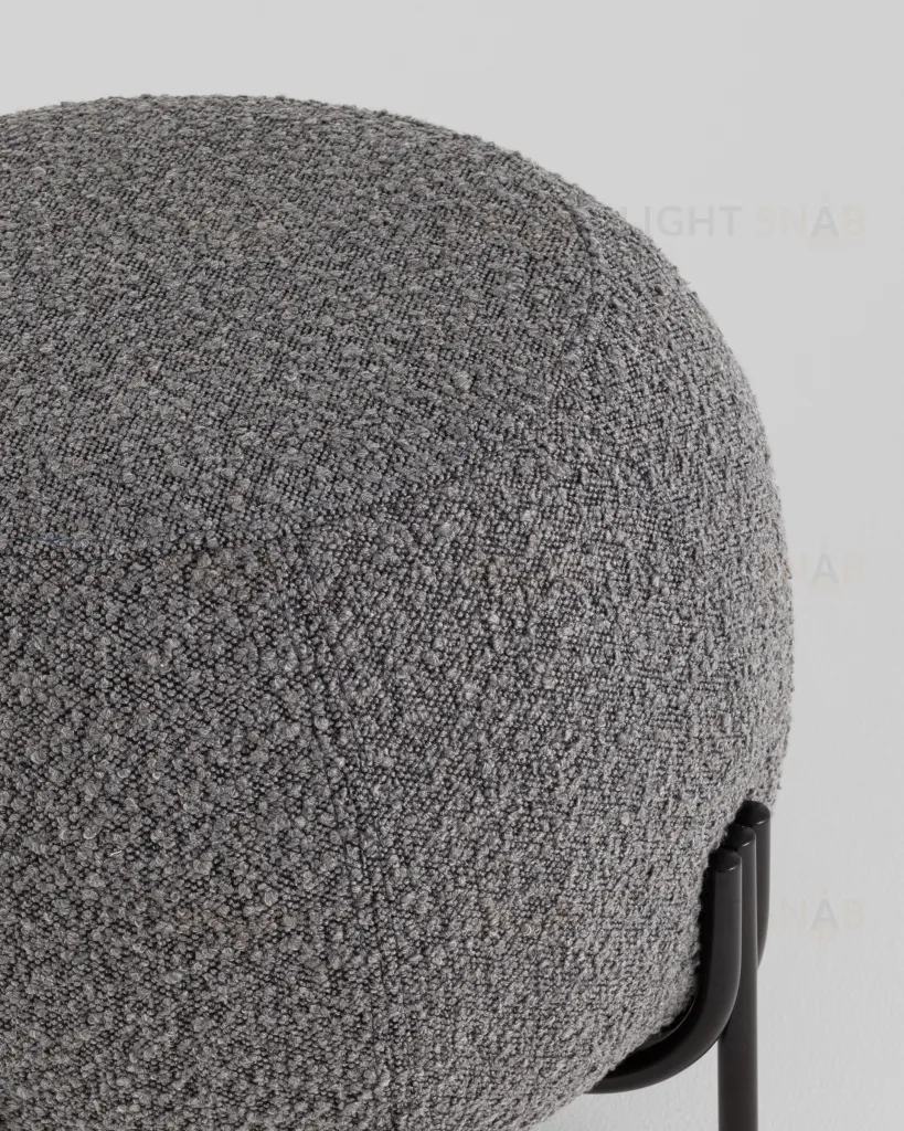 Пуф Флик new ткань букле тёмно-серый УТ000040001