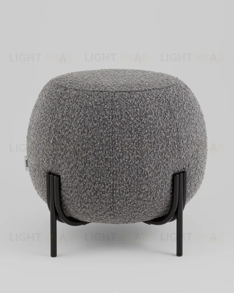 Пуф Флик new ткань букле тёмно-серый УТ000040001
