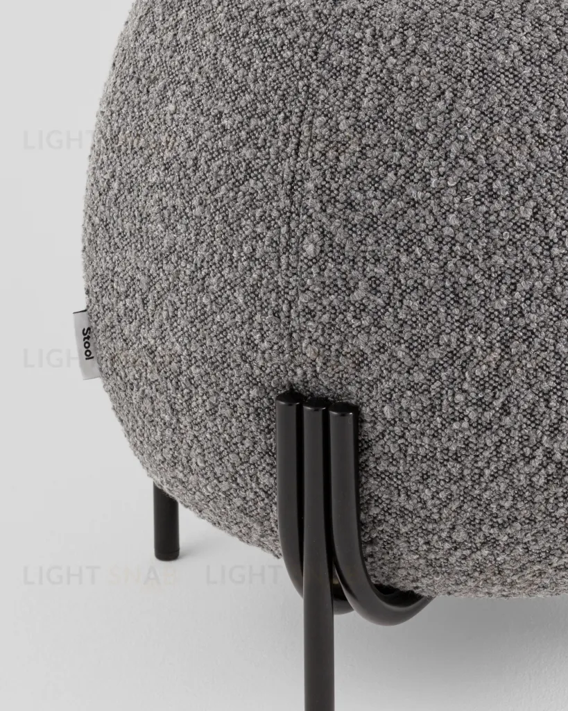 Пуф Флик new ткань букле тёмно-серый УТ000040001