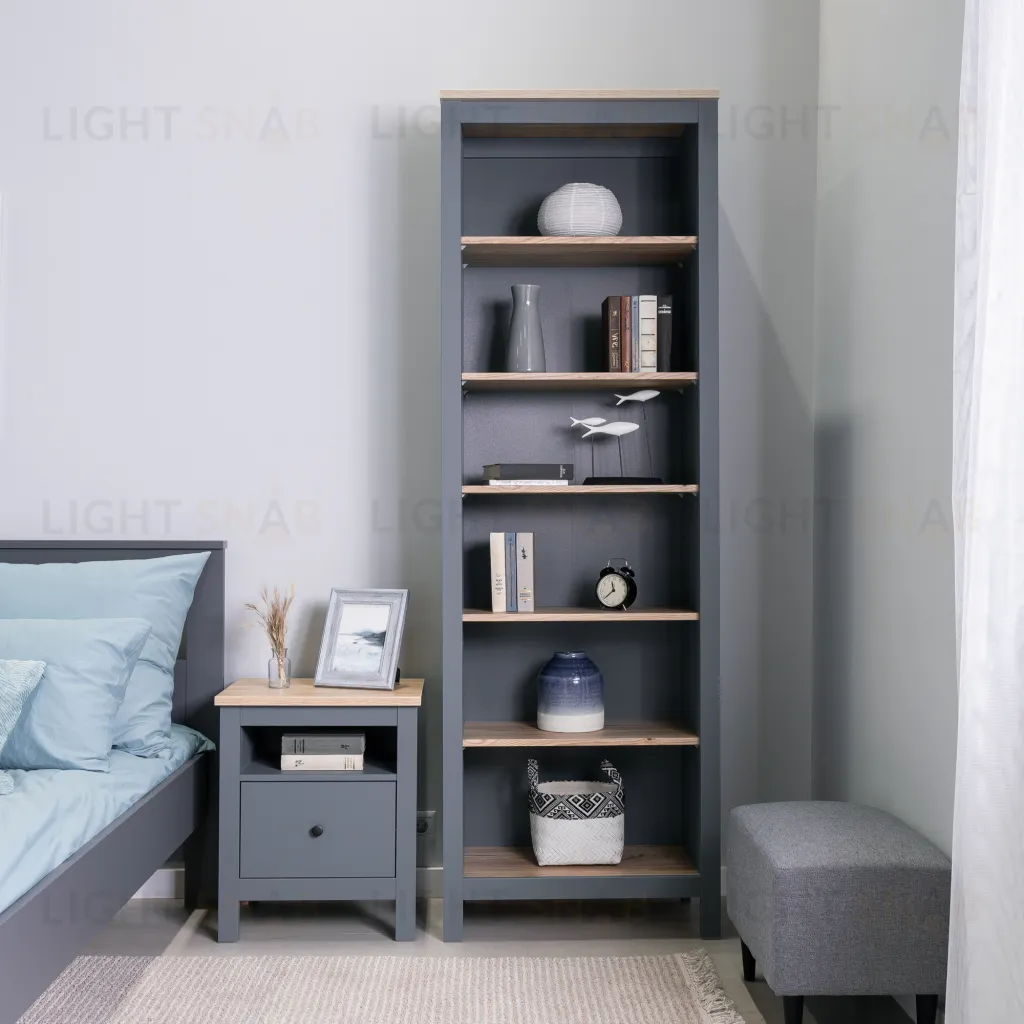 2.08.07.110.15 САГА стеллаж 70 серый/ясень RU 2.08.07.110.15