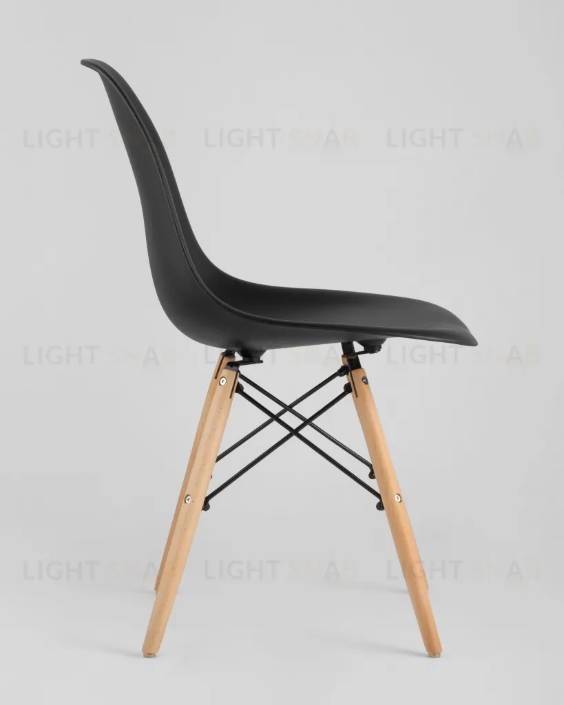 Стул Eames Style DSW черный (разборный каркас) УТ000037601