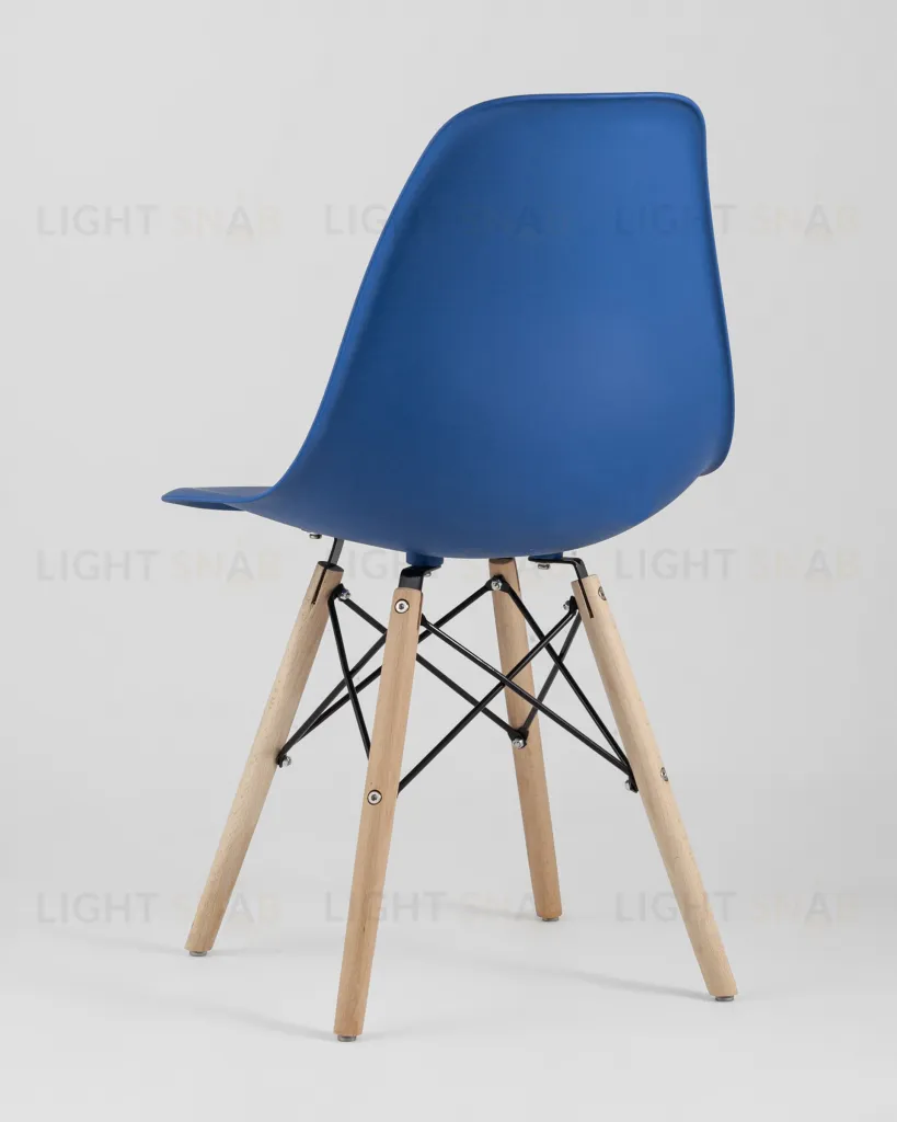 Стул Eames Style DSW синий (разборный каркас) УТ000037596
