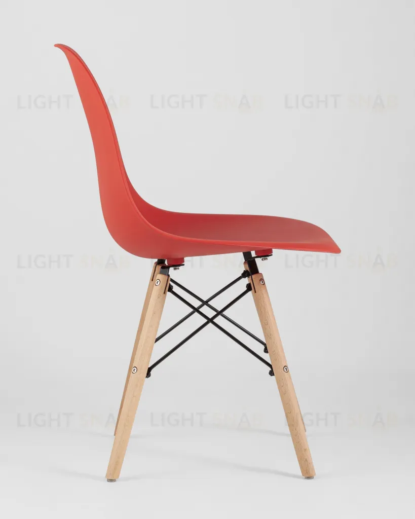 Стул Eames Style DSW красный (разборный каркас) УТ000037593