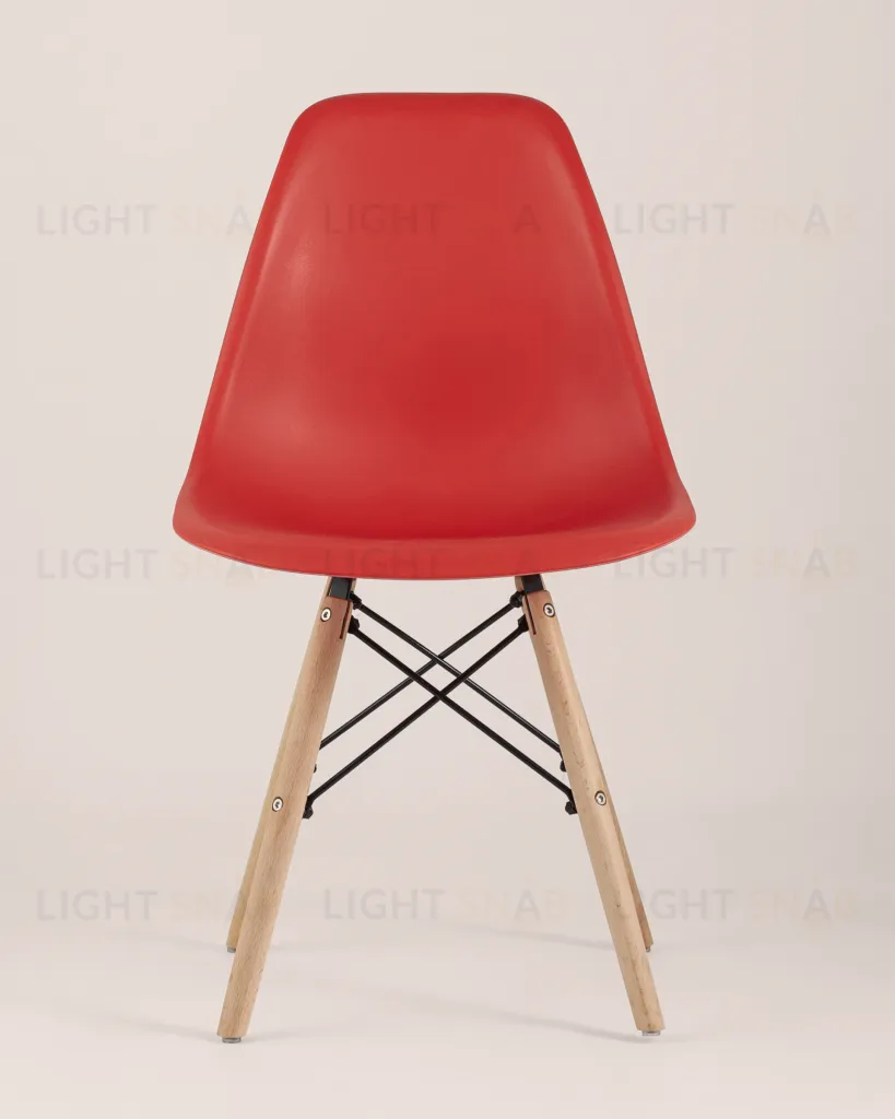 Стул Eames Style DSW красный (разборный каркас) УТ000037593
