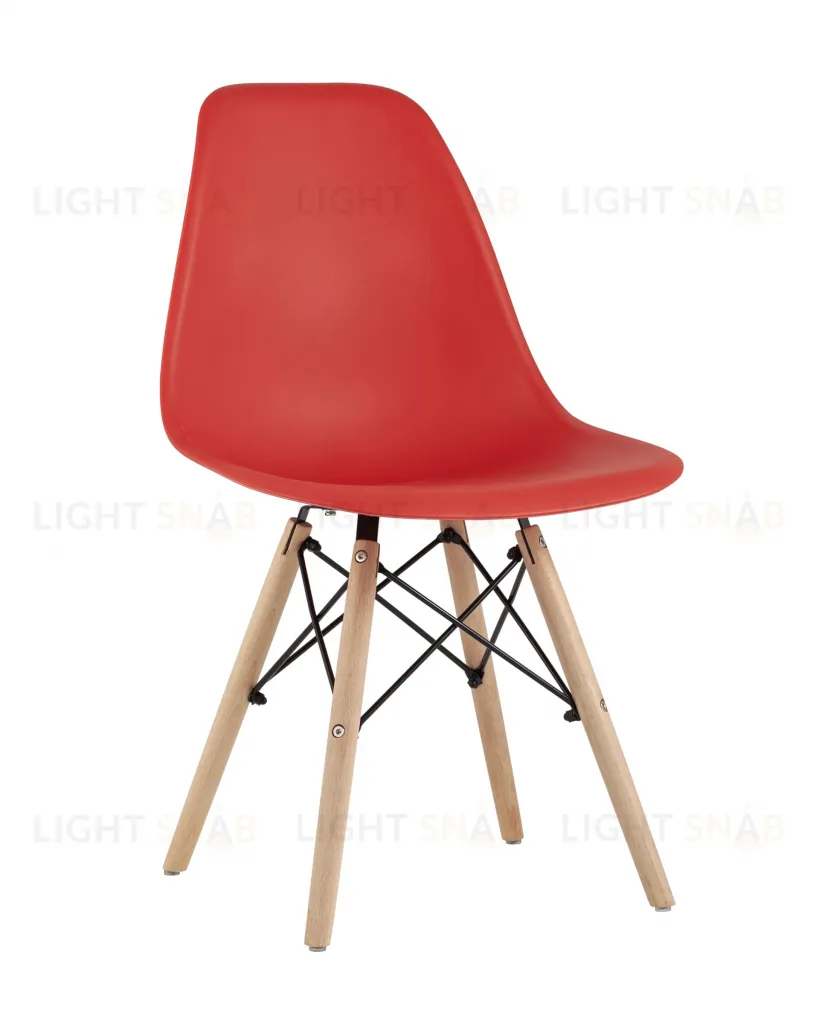 Стул Eames Style DSW красный (разборный каркас) УТ000037593